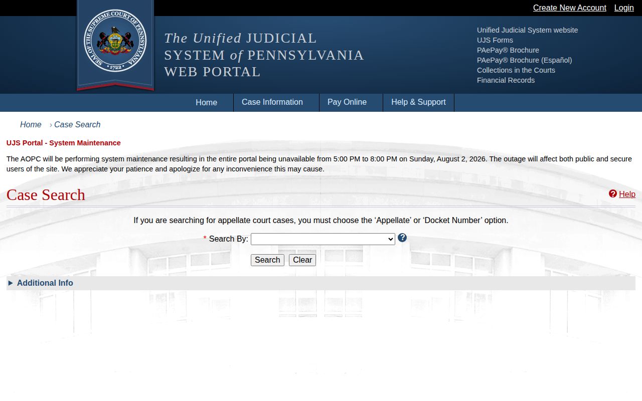 Tioga County court record search for released inmates